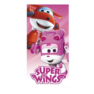 Osuška Super Wings , Barva - Ružová , Rozměr textilu - 70x140