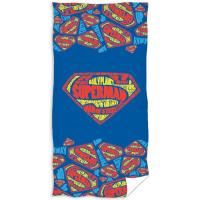 Osuška Superman Znak , Barva - Modrá , Rozměr textilu - 70x140