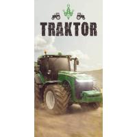 Osuška Traktor green , Barva - Béžová , Rozměr textilu - 70x140