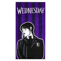 Osuška Wednesday Pruhy , Barva - Tmavo fialová , Rozměr textilu - 70x140