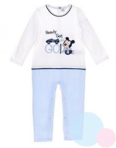 overal Mickey , Velikost - 80 , Barva - Bielo-modrá