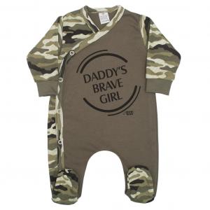Overal New Baby Army girl , Barva - Zelená
