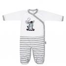 Overal New Baby Zebra exclusive , Velikost - 74 , Barva - Biela