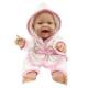 Bábika bábätko v župane 38 cm , Barva - Ružová-1