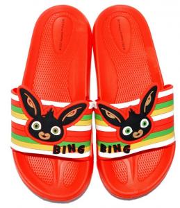 Šľapky Zajačik Bing , Velikost boty - 27-28 , Barva - Červená