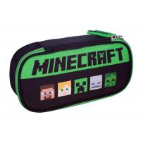 Penál Minecraft , Barva - Černo-zelená