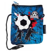 Peňaženka - vrecko na krk Futbal , Barva - Modrá