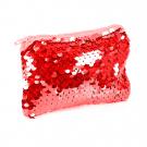 Peňaženka s flitrami 11 cm , Barva - Červená