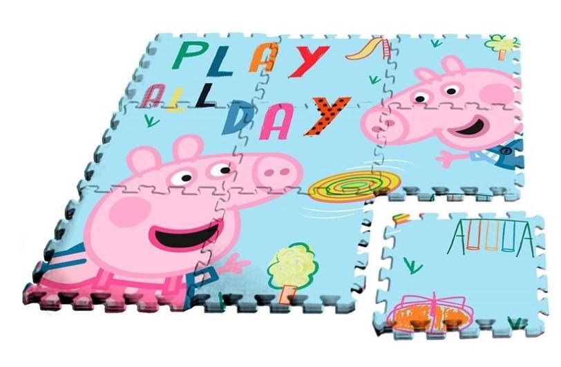 Penové puzzle Peppa Pig 90x60