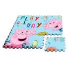 Penové puzzle Peppa Pig 90x60 , Barva - Modrá