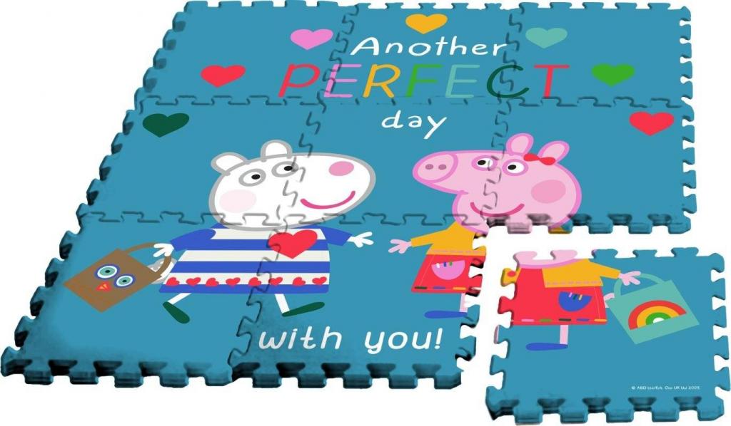 Penové puzzle Peppa Pig v taške