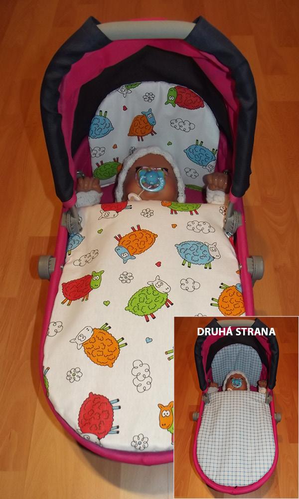 Perinky do kočíka pre bábiky Ovečky