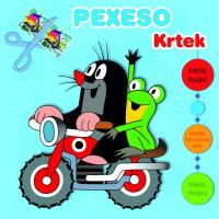 Pexeso v zošite Krtko a motorka s maxi kartičkami , Barva - Barevná