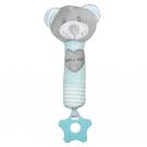 Pískacia plyšová hračka s hryzátkom Medveď , Barva - Zelená