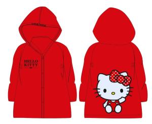 Pláštenka Hello Kitty mašlička , Velikost - 98/104 , Barva - Červená