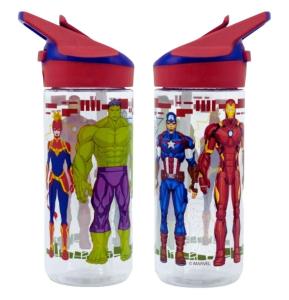 Plastová Láhev Avengers Premium 620 ml , Velikost lahve - 620 ml , Barva - Červená