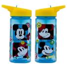 Plastová Láhev Mickey Mouse 510 ml. , Velikost lahve - 500 ml , Barva - Modro-žltá