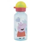 Plastová Láhev Peppa Pig 370 ml. , Velikost lahve - 370 ml , Barva - Broskvová