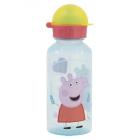 Plastová Láhev Peppa Pig 370 ml. , Velikost lahve - 370 ml , Barva - Broskvová