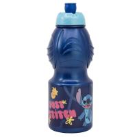 Plastová láhev Stitch , Velikost lahve - 430 ml , Barva - Modrá