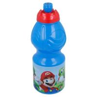 PLASTOVÁ FĽAŠA SUPER MARIO , Velikost lahve - 430 ml , Barva - Modrá