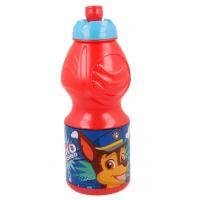 Plastová fľaša LAPKOVÁ patrol , Velikost lahve - 430 ml , Barva - Červená
