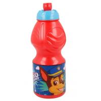 Plastová fľaša LAPKOVÁ patrol , Velikost lahve - 430 ml , Barva - Červená