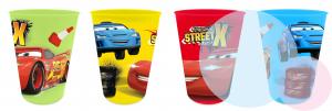 PLASTOVÉ poháre CARS 4ks