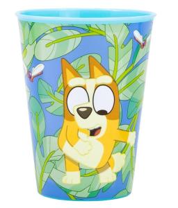 PLASTOVÝ KELÍMEK BLUEY , Velikost lahve - 260 ml , Barva - Modro-zelená