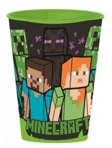 PLASTOVÝ KELÍMEK MINECRAFT , Velikost lahve - 260 ml , Barva - Zelená