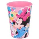 PLASTOVÝ KELÍMEK MINNIE , Velikost lahve - 260 ml , Barva - Ružová