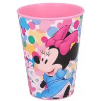 PLASTOVÝ KELÍMEK MINNIE , Velikost lahve - 260 ml , Barva - Ružová