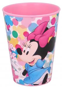 PLASTOVÝ KELÍMEK MINNIE , Velikost lahve - 260 ml , Barva - Ružová