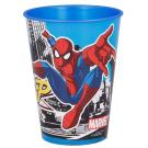 Plastový hrnček Spiderman , Velikost lahve - 260 ml , Barva - Modrá