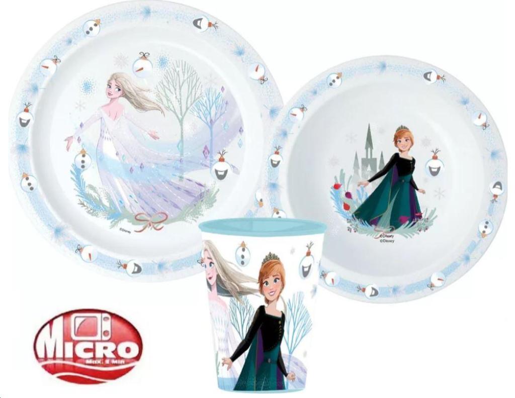 Plastový set Frozen Vianoce 3-dielny