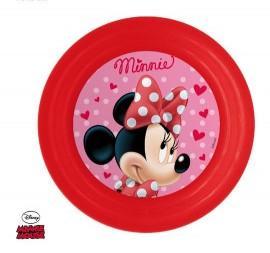PLASTOVÝ TANIER MINNIE 3D , Barva - Červená