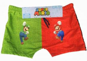 Plavky Super Mario , Velikost - 104 , Barva - Červeno-zelená