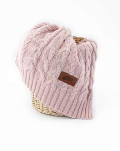 Pletená bavlnená deka , Barva - Ružová , Rozměr textilu - 80x100