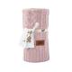 Pletená bavlnená deka , Barva - Ružová , Rozměr textilu - 80x100-1