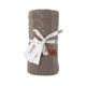 Pletená bavlnená deka , Barva - Hnedá , Rozměr textilu - 80x100-1