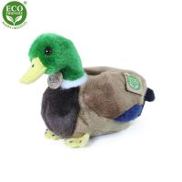 Plyšová kačica 20 cm ECO-FRIENDLY , Barva - Hnedá