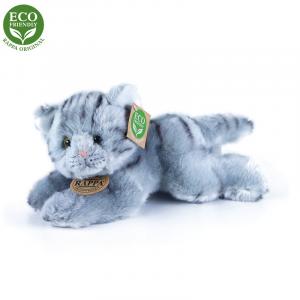Plyšová mačka 30 cm ECO-FRIENDLY , Barva - Šedá