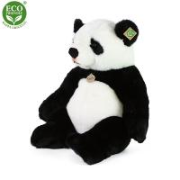 Plyšová panda sediaca 46 cm , Barva - Bielo-čierna