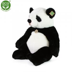 Plyšová panda sediaca 46 cm , Barva - Bielo-čierna