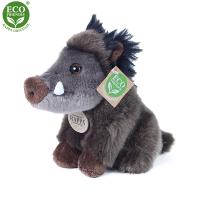 Plyšový diviak 18 cm ECO-FRIENDLY , Barva - Hnedá