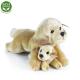 Plyšový labrador s bábätkom 25 cm ECO , Barva - Béžová-1