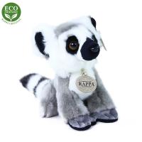 Plyšový lemur sediaci 18 cm ECO , Barva - Šedá