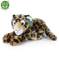 Plyšový leopard ležiaci 40 cm , Barva - Hnedá