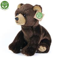 Plyšový medveď 25 cm ECO-FRIENDLY , Barva - Hnedá