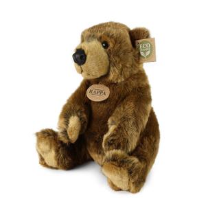 Plyšový medvěd hnědý 25 cm ECO-FRIENDLY , Barva - Hnedá
